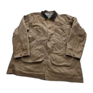 Vintage LL Bean Barn Plaid Lined Chore Jacket Mens XXL Field Coat Large Hunting